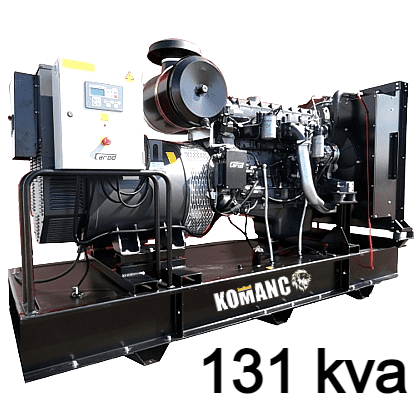 Grupo Electrógeno IVECO 131 KVA Abierto Trifásico