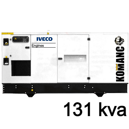 Grupo Electrógeno IVECO 131 KVA Insonorizado Trifásico