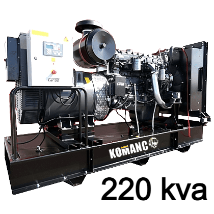 Grupo Electrógeno IVECO 220 KVA Abierto Trifásico