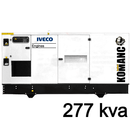 Grupo Electrógeno IVECO 277 KVA Insonorizado Trifásico