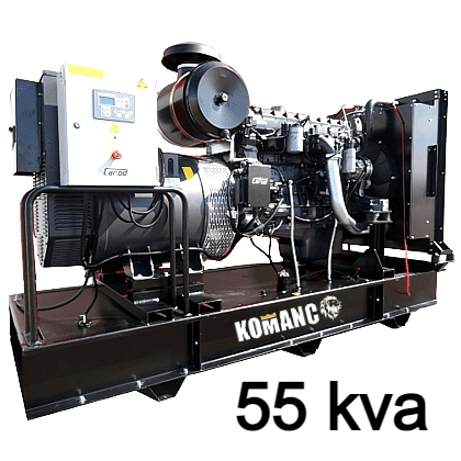 Grupo Electrógeno IVECO 55 KVA Abierto Trifásico