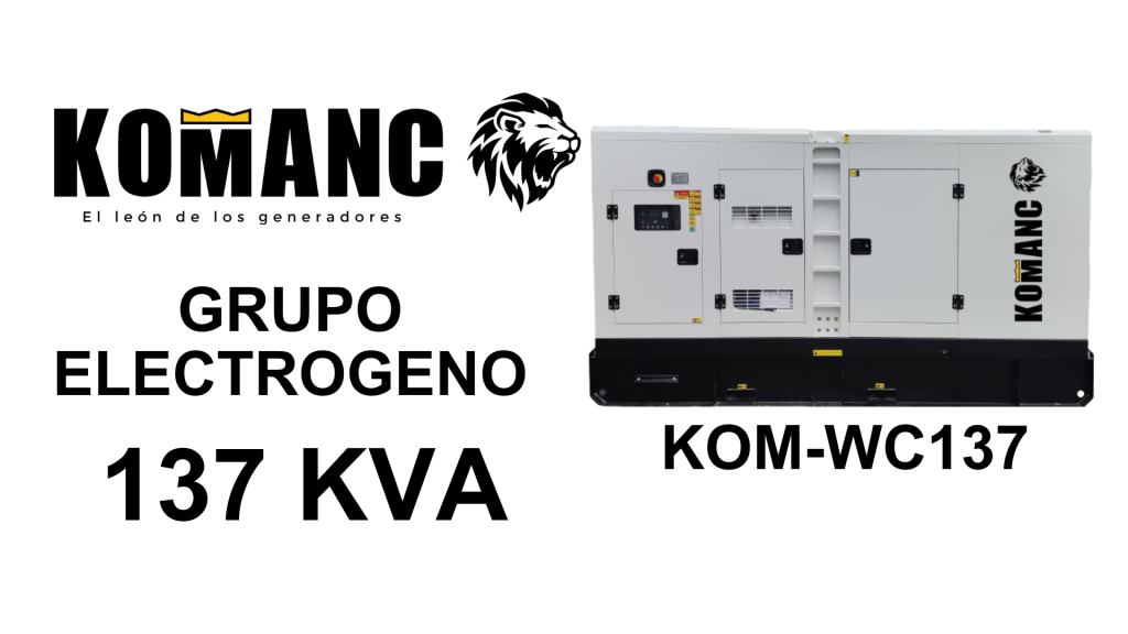 GRUPOS ELECTROGENOS KOM-WC137