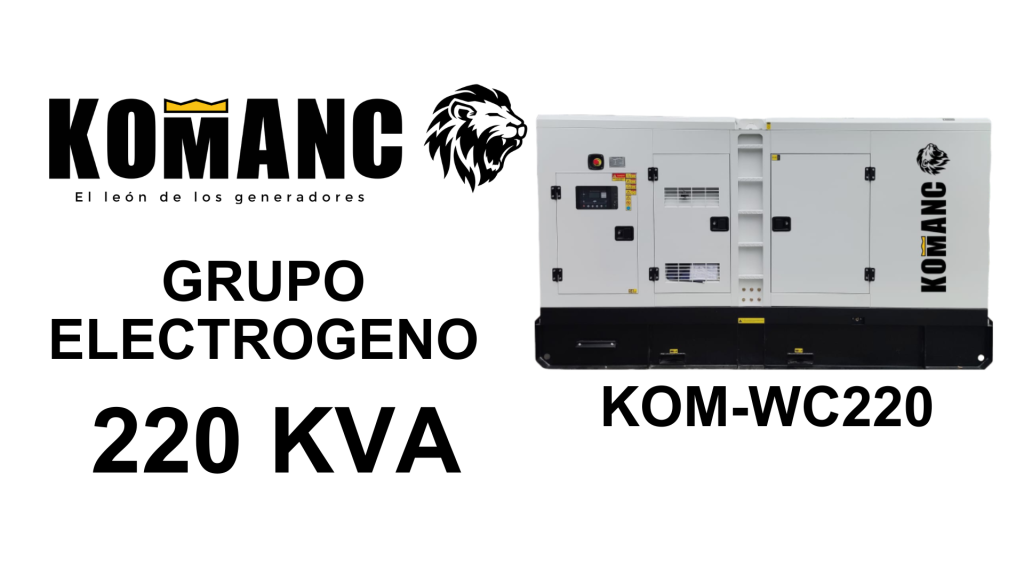 GRUPOS ELECTROGENOS KOM-WC220