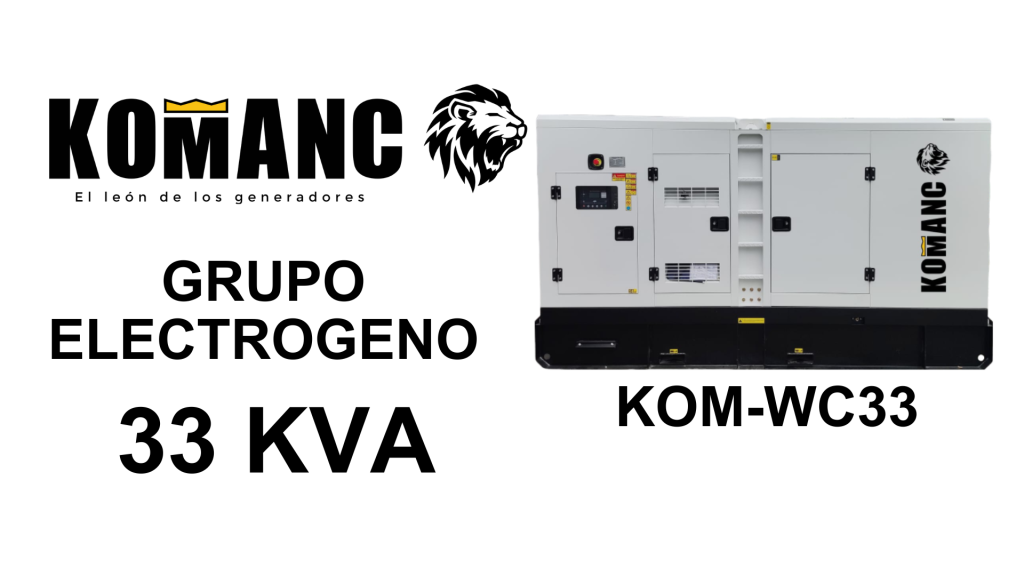 GRUPOS ELECTROGENOS KOM-WC33