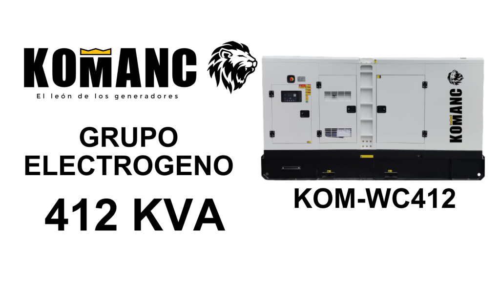 GRUPOS ELECTROGENOS KOM-WC412