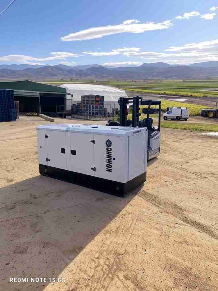 Grupo electrógeno para cultivo de invernadero con regadíos en Granada